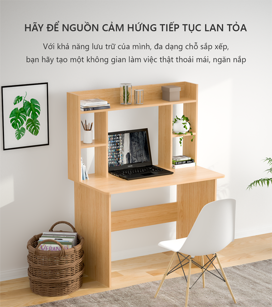 Bàn học cho bé size nhỏ màu vân gỗ GP161B