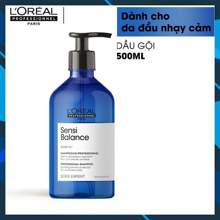 Dầu gội cho da đầu nhạy cảm L'OREAL PRO SERIE EXPERT Sensi Balance Shampoo 500ml (New 2021)