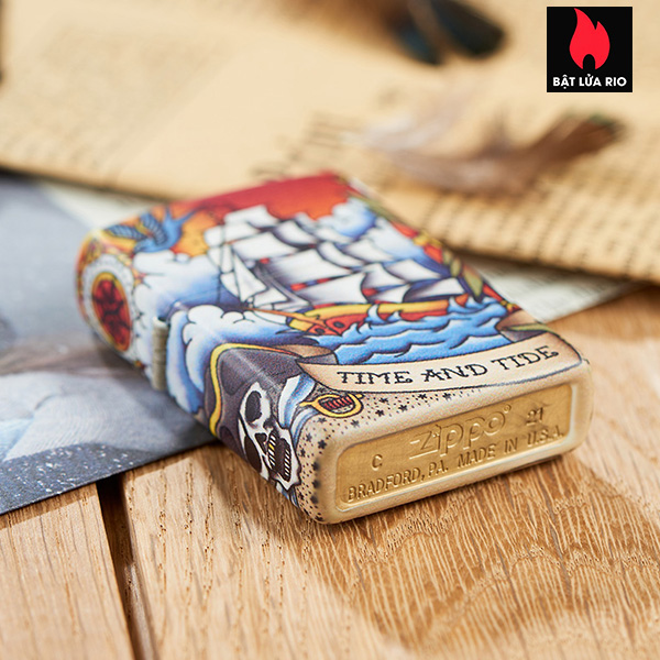 Bật Lửa Zippo 49532 – Zippo Nautical Tattoo Design 540 Color