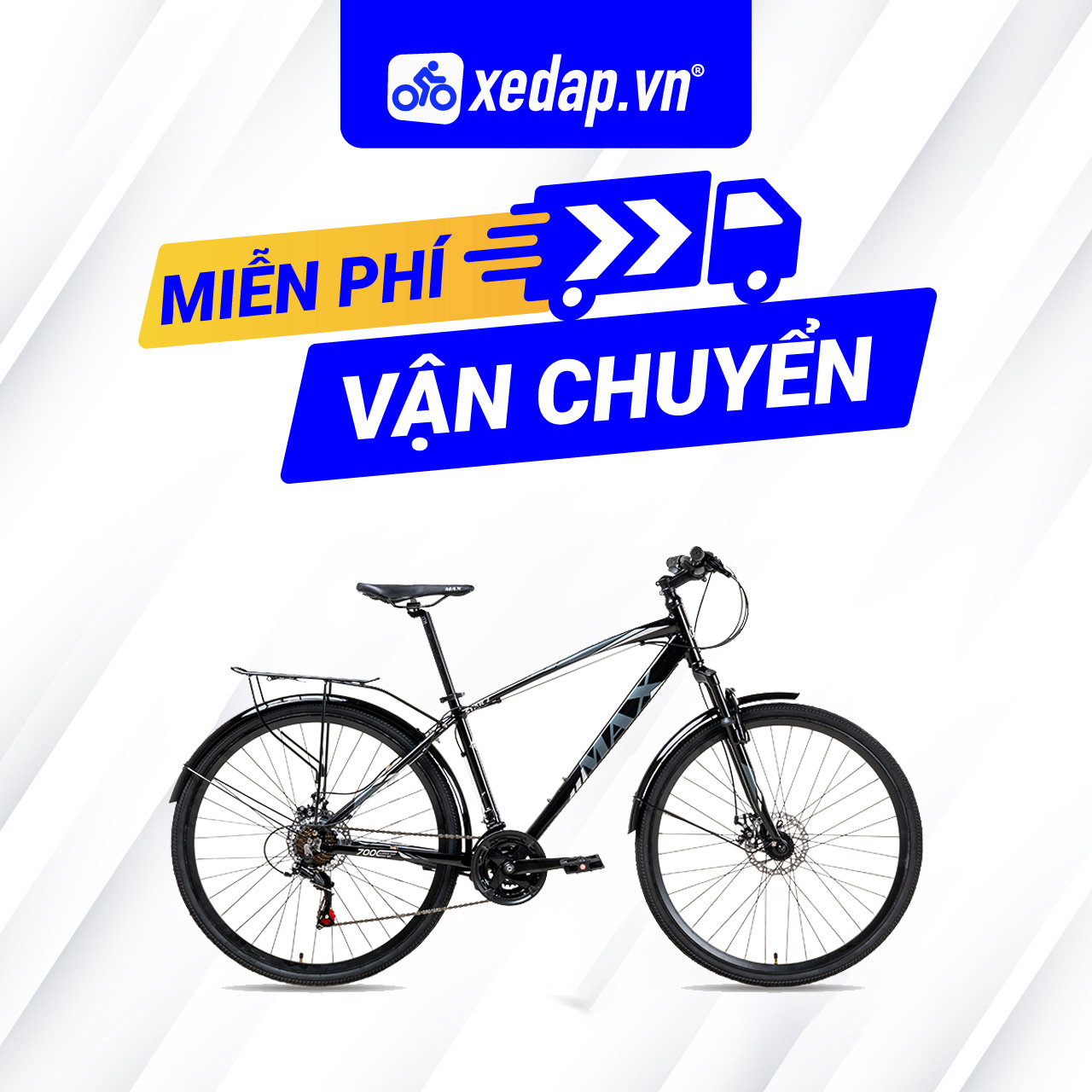XE ĐẠP ĐƯỜNG PHỐ TOURING MAX BIKE STAR 2 - PHANH ĐĨA, BÁNH 700C - 2022