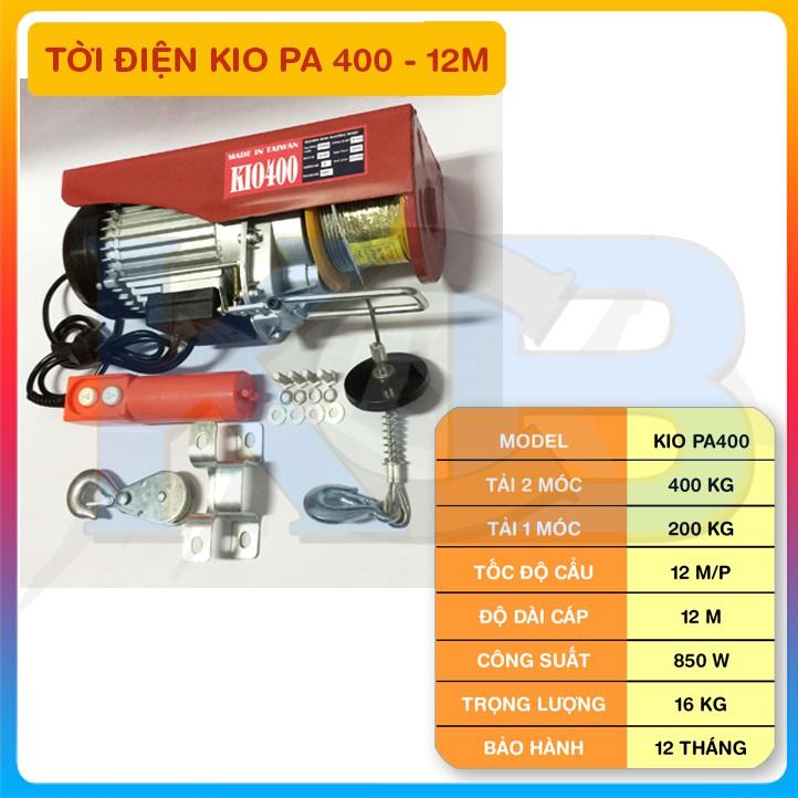 Tời Điện 850W KIO PA 400