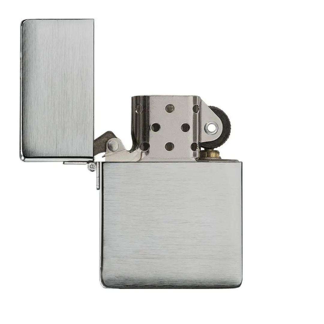 Zippo 1935 Replica Brushed Chrome - Phiên Bản Tái Bản Năm 1935 - Bật Lửa Chống Gió Chính Hãng Mỹ