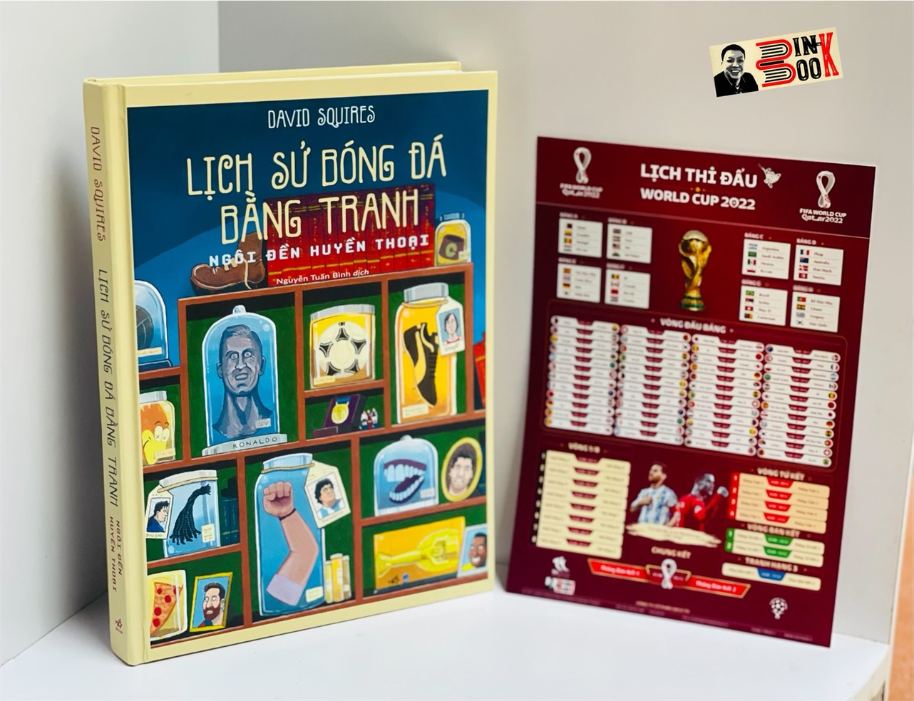 LỊCH SỬ BÓNG ĐÁ bằng tranh – Ngôi đền huyền thoại (tập 2) – Sách tranh biếm họa – David Squires – Nguyễn Tuấn Bình dịch - Nhã Nam – NXB Dân Trí – bìa cứng