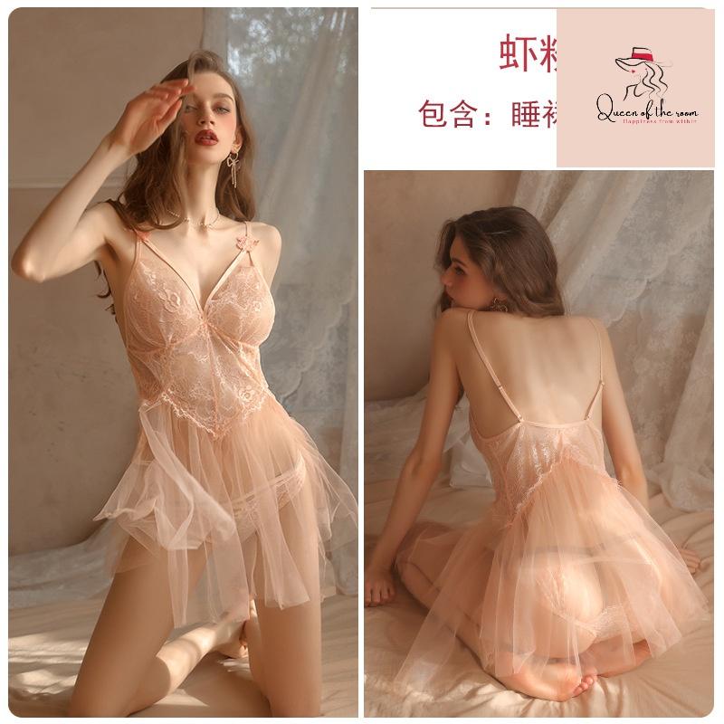 Váy ngủ nữ phối ren sexy quyến rũ