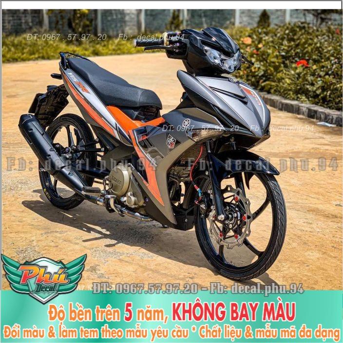 Tem rời Exciter 150 Y15ZR Cam đen Xám  -1