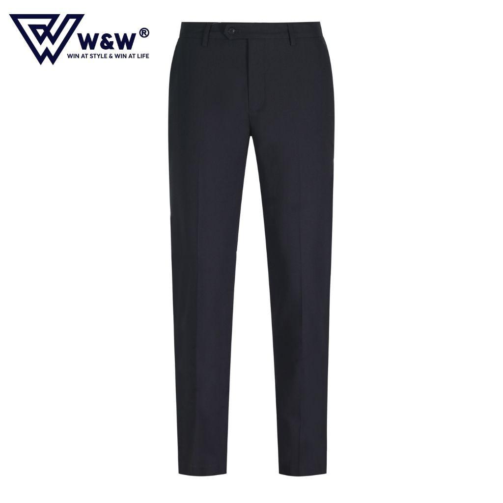 Quần Tây Nam W&amp;W Dáng Slim Fit Chất Vải Cao Cấp, Bền Màu, Mềm Mại, Thông Thoáng, Chuẩn Form Ngay Cả Khi Giặt Máy WLP12