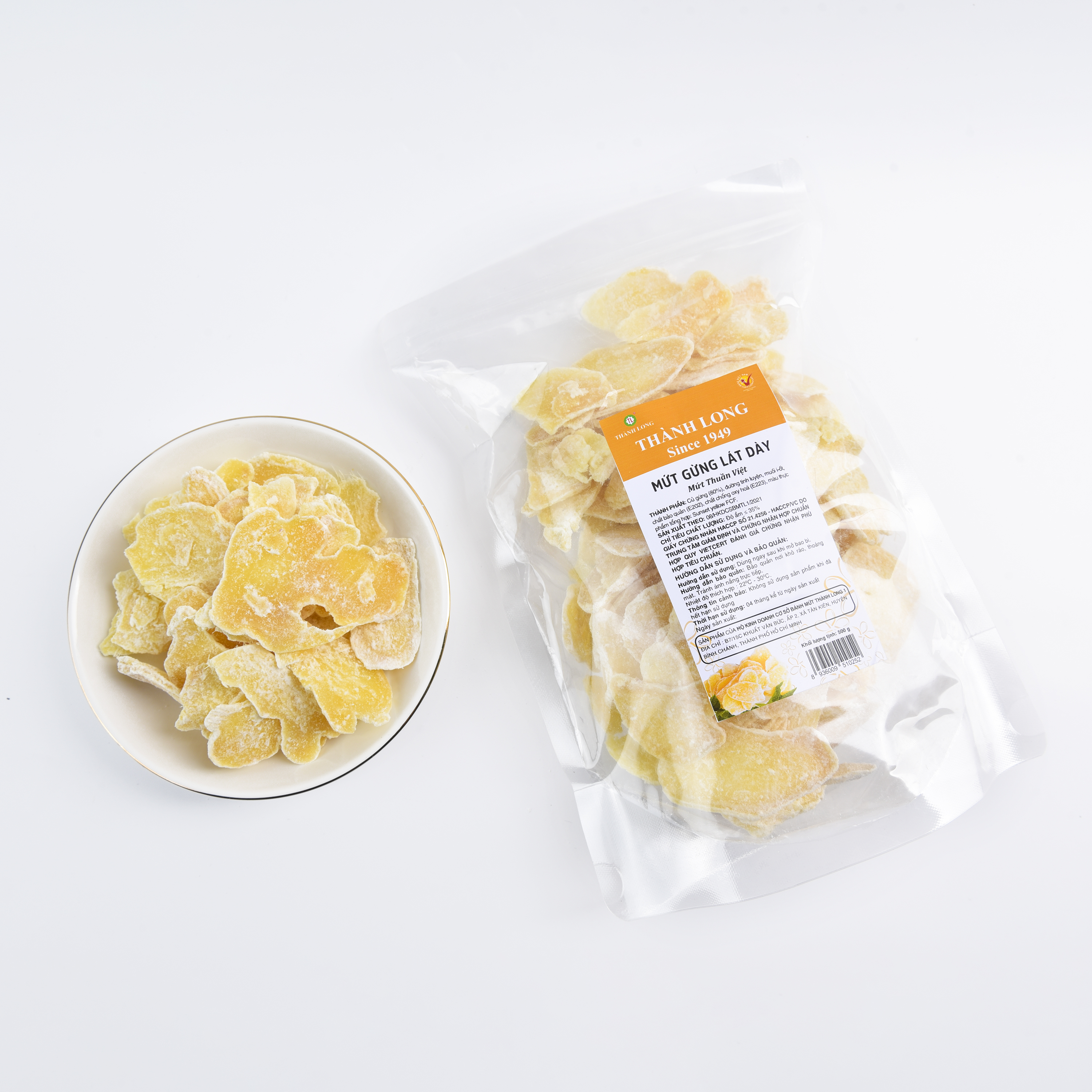 MỨT GỪNG SẤY KHÔ THÀNH LONG 500G