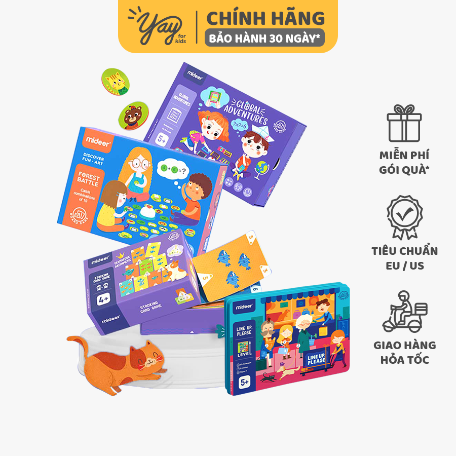 Bộ Trò Chơi Boardgame Toán Học Mini cho trẻ 4+ - MIDEER