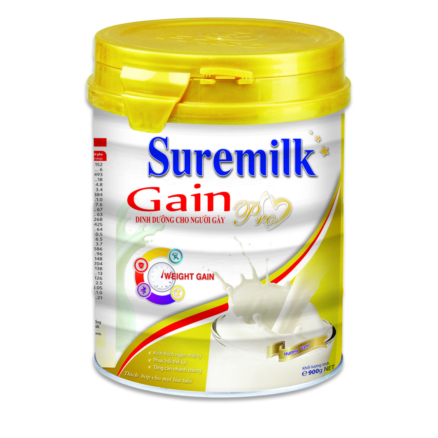Sữa bột Suremilk Gain 900g