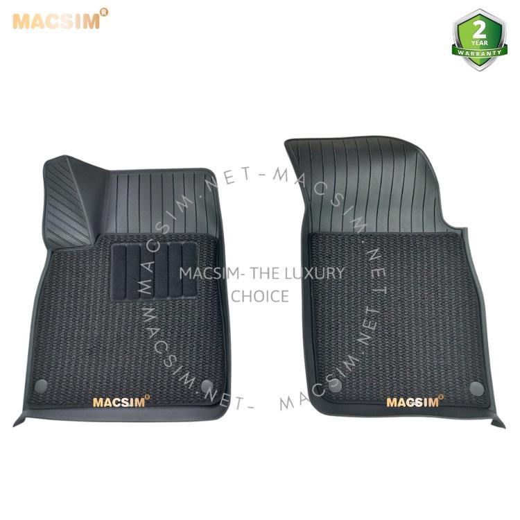 Thảm lót sàn ô tô 2 lớp cao cấp dành cho xe Audi Q8 2016+ nhãn hiệu Macsim 3w chất liệu TPE