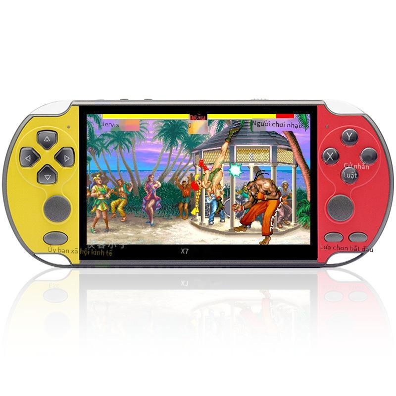 Máy chơi game cầm tay PSP màn hình lớn X7 PLUS 5.1 inch phong cách mới nhất 128-bit arcade cầm tay GBA Three Kingdoms FC