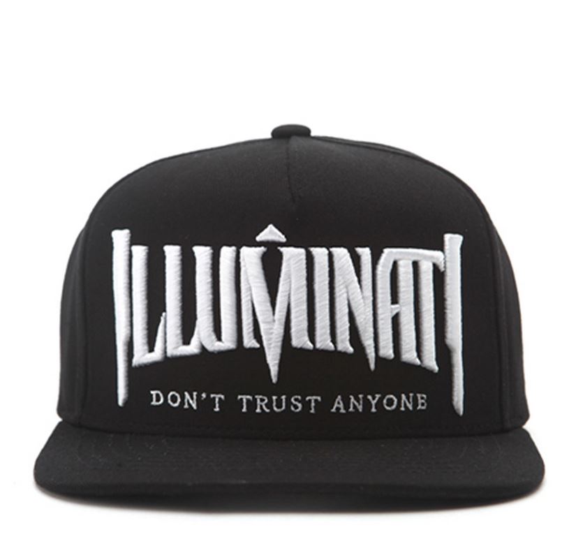 PREMI3R Nón Snapback Nón snapback ILLUMINATI EMBROIDERY/BK.WH Mũ lưỡi trai phong cách hàn quốc nón thương hiệu chính hãng