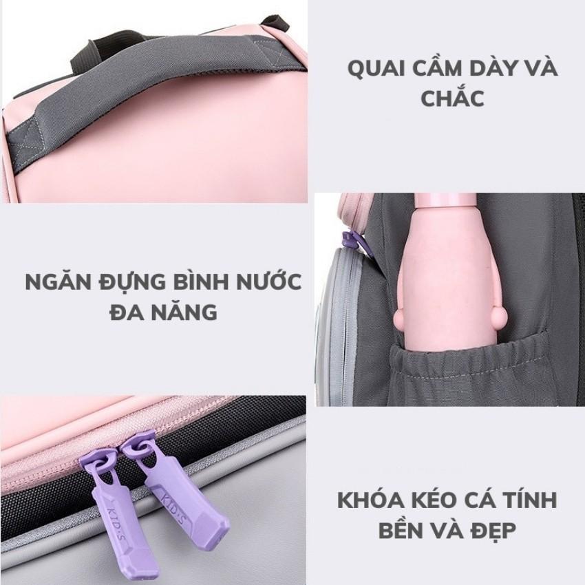 Balo trẻ em OUDELE túi sách cho bé cặp đi học đồ dùng học tập hỗ trợ cho trẻ