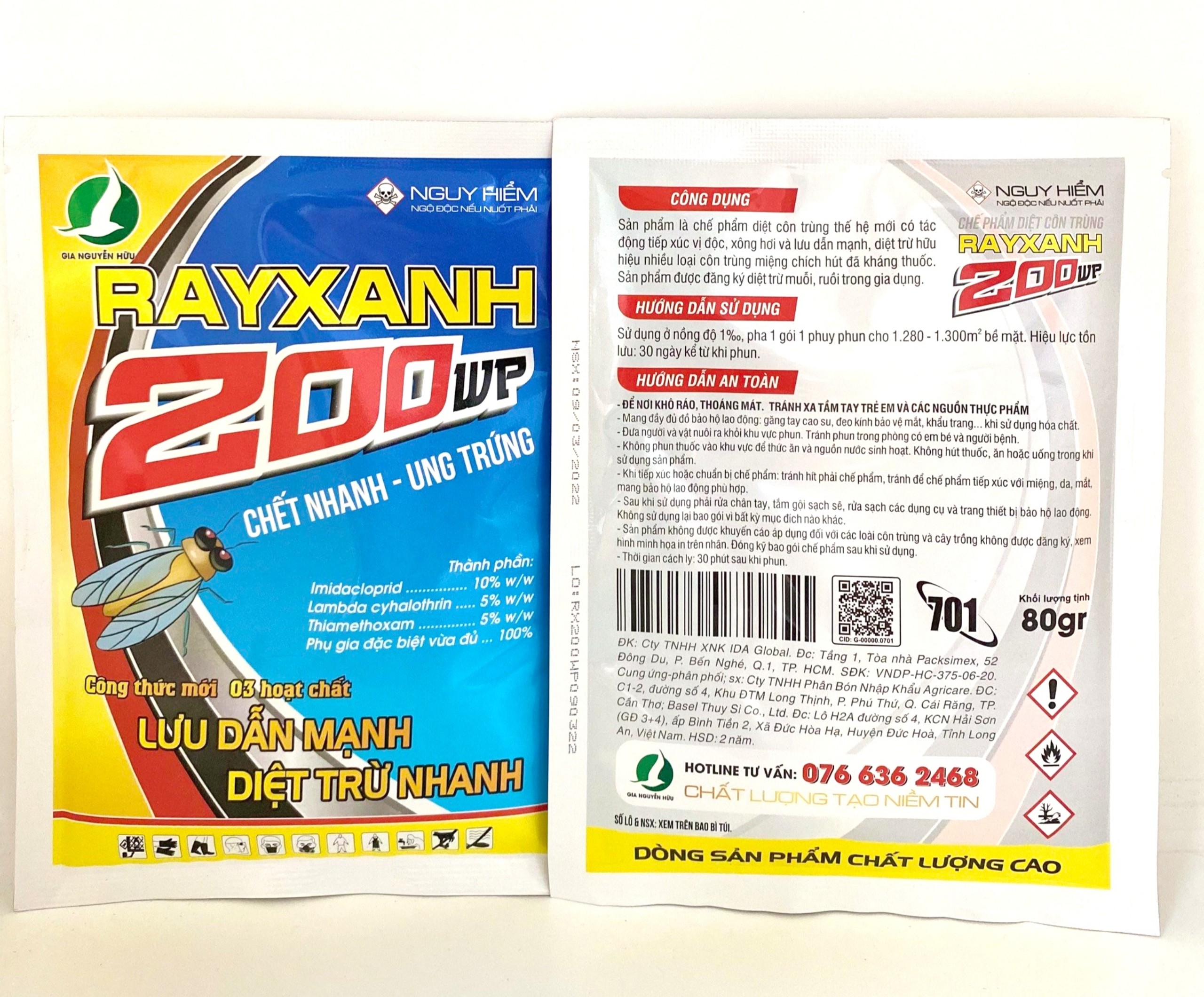 RẦY XANH 200WP - Thuốc đặc trị Sâu, rầy, rệp vào giai đoạn làm đọt, làm bông.