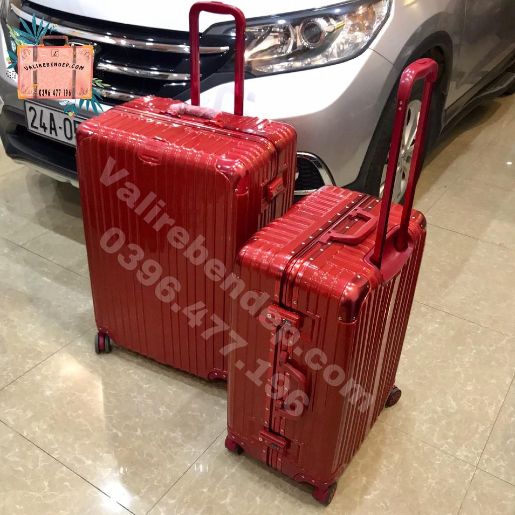 Bộ Vali kéo du lịch khung nhôm RIMOWA size 20 và size 24 bánh xe quay 360 độ, khoá TSA, xách tay và ký gửi hành lý