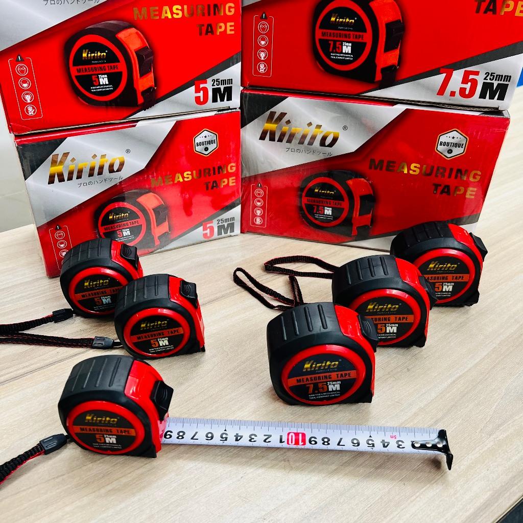 Thước cuộn Kirito 5m và 7.5m cao cấp chính hãng đủ kích thước
