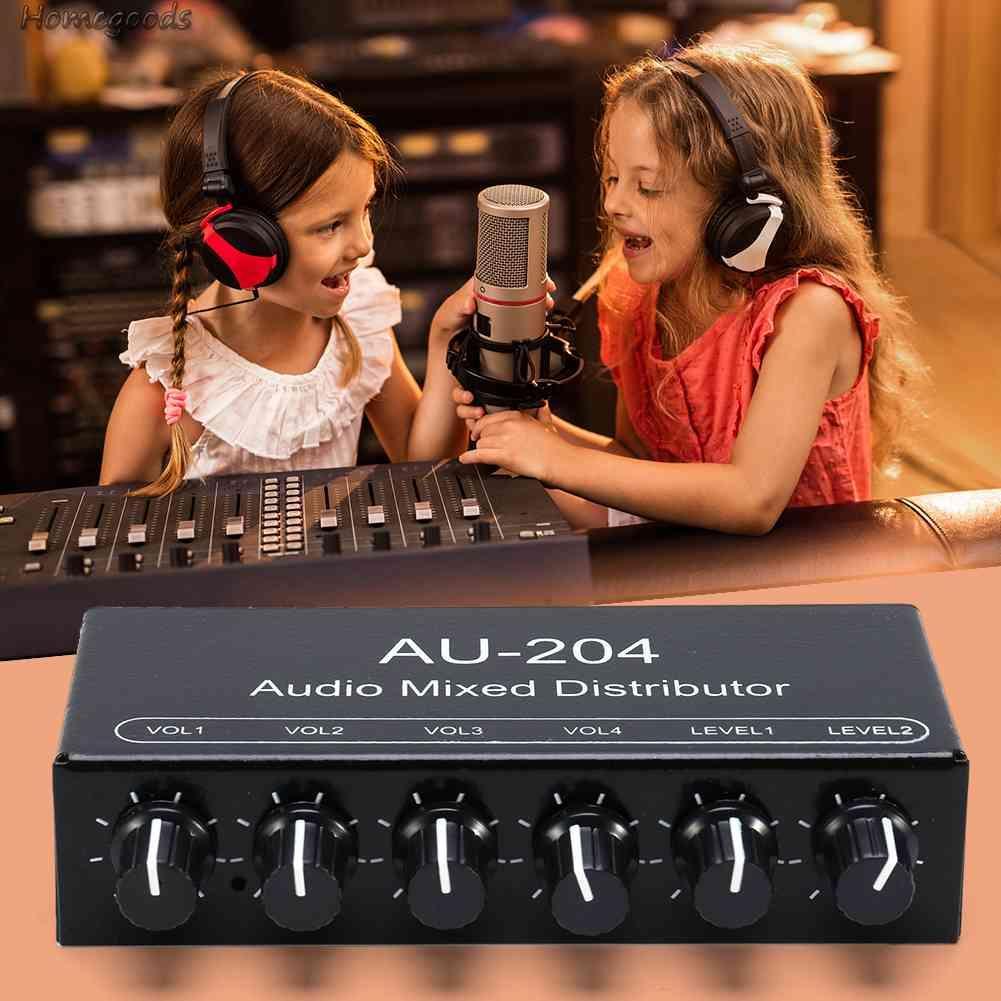 Bộ Khuếch Đại Âm Thanh Tai Nghe 3.5mm DC5-19V 14dB 2 Trong 4