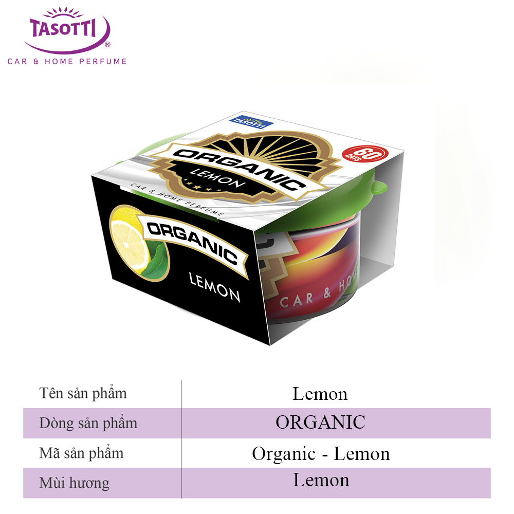 Sáp Thơm Ô Tô TASOTTI ORGANIC – Nước Hoa Ô Tô Nhập Khẩu Chính Hãng Từ Ba Lan