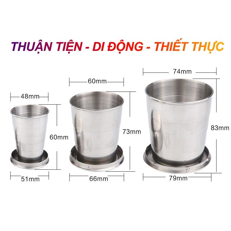 CỐC THÉP UỐNG NƯỚC UỐNG TRÀ GẤP CỌN IRONMAX