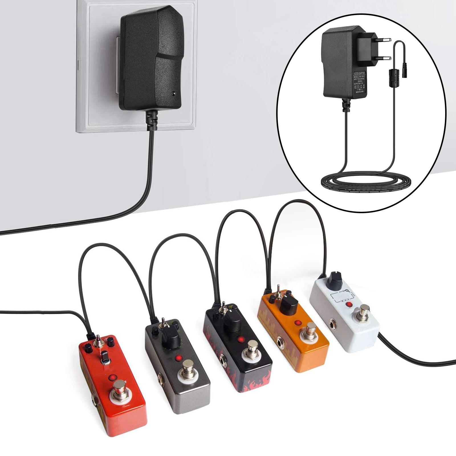 9V 850mA Guitar Effects Pedal Adapter Power Supply Cord Accessories