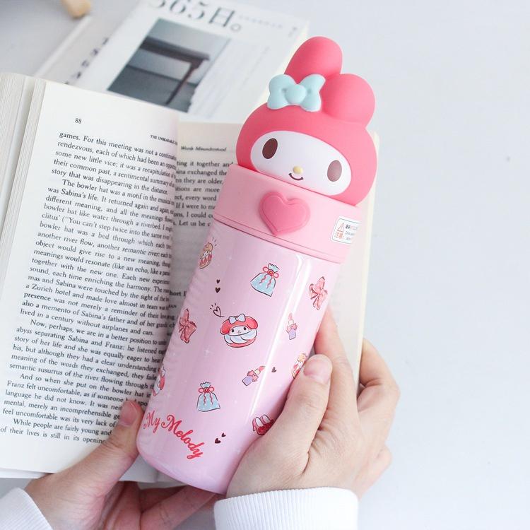 Bình giữ nhiệt Sanrio family inox316 siêu cute 350ml