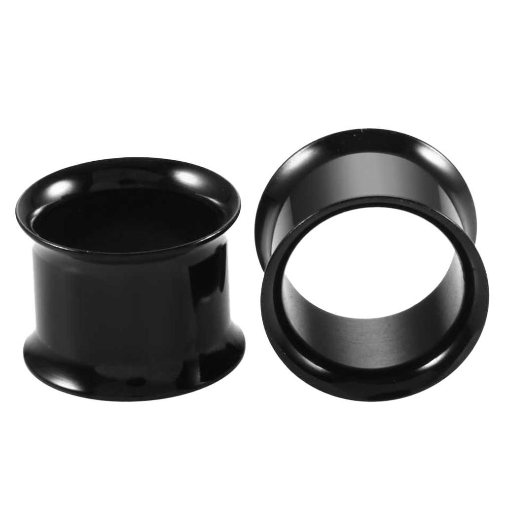 2x6 Pairs Stainless Steel Ear Gauges Stretching Tunnel Plugs Piercing 5mm