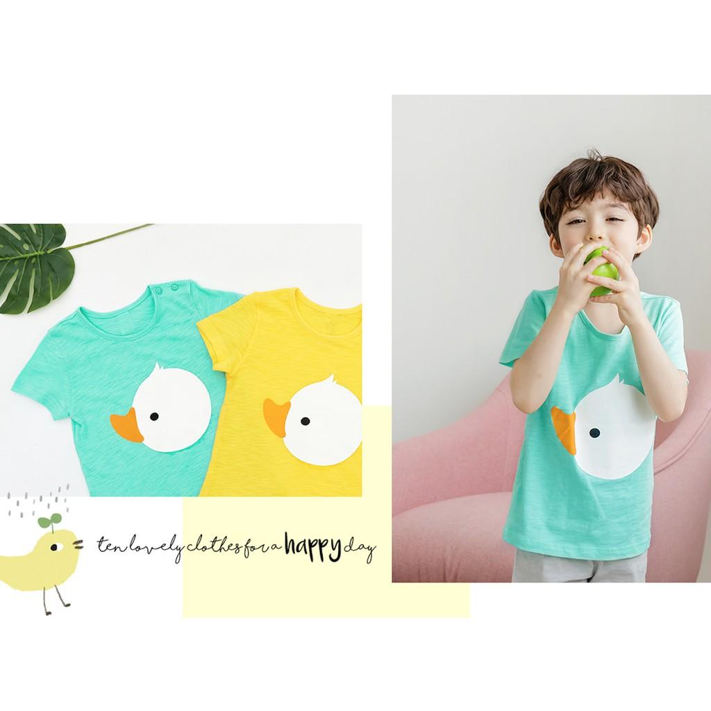 Bộ đồ bé trai / bé gái Hàn quốc uniFriend ngắn tay _ vịt xanh cotton