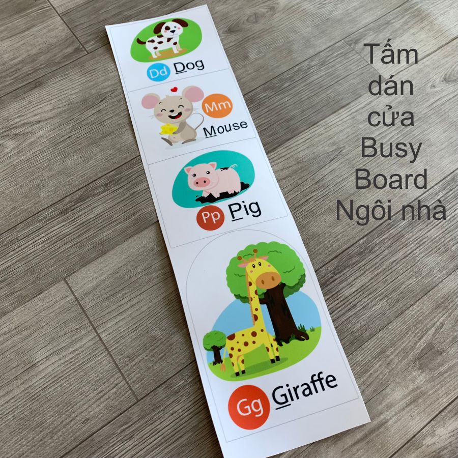 Tấm hình dán cửa busy board, bảng bận rộn