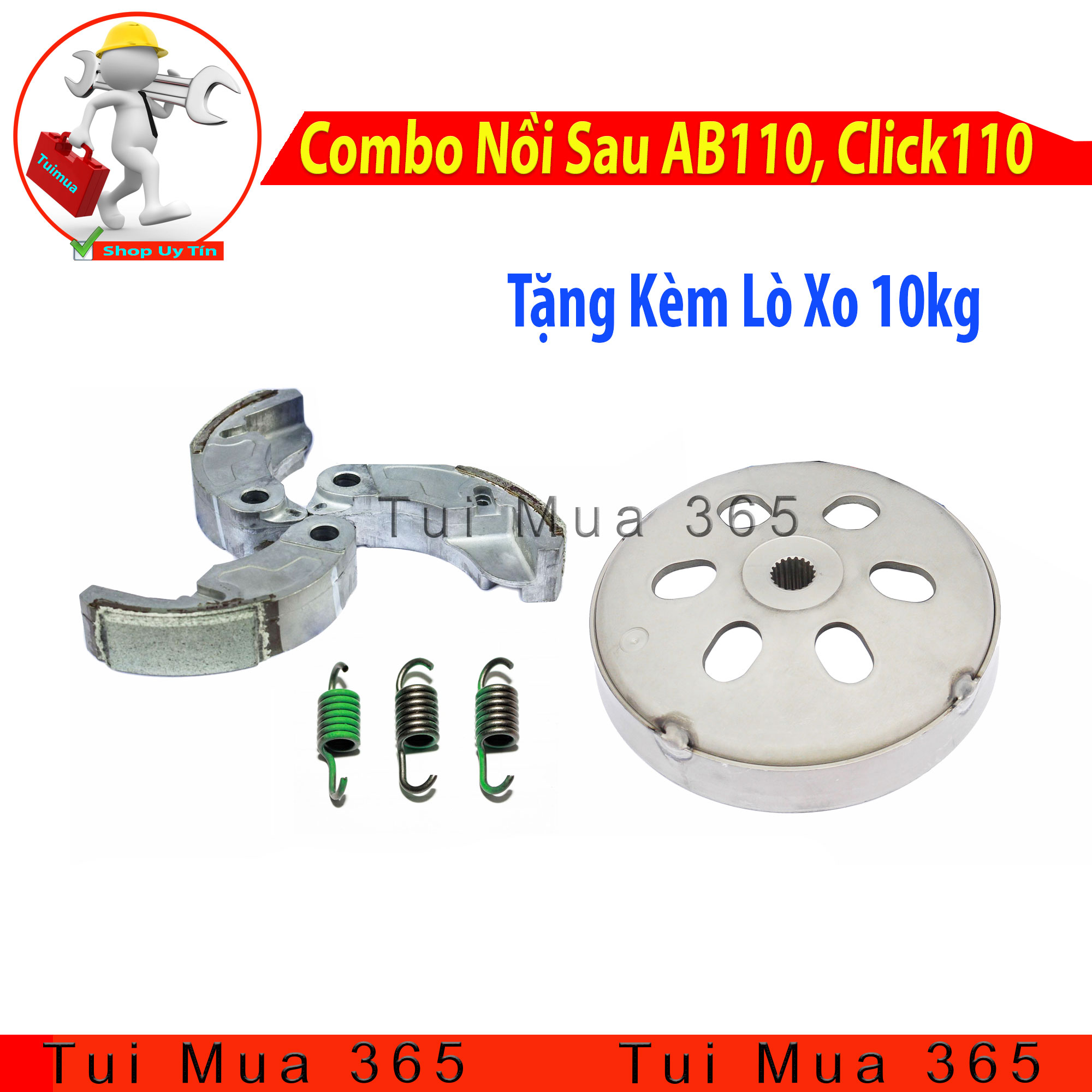 BỘ NỒI SAU DÀNH CHO XE HONDA AIRBLADE 110CC, CLICK, LEAD110