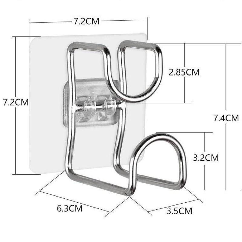 Móc Treo Chậu Dán Tường ANHOME, Móc Inox Treo Chậu Dao Thớt Đa Năng