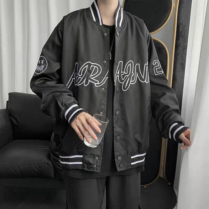 Áo khoác bomber dù unisex form rộng 2 lớp 28 nam nữ ulzzang Wind