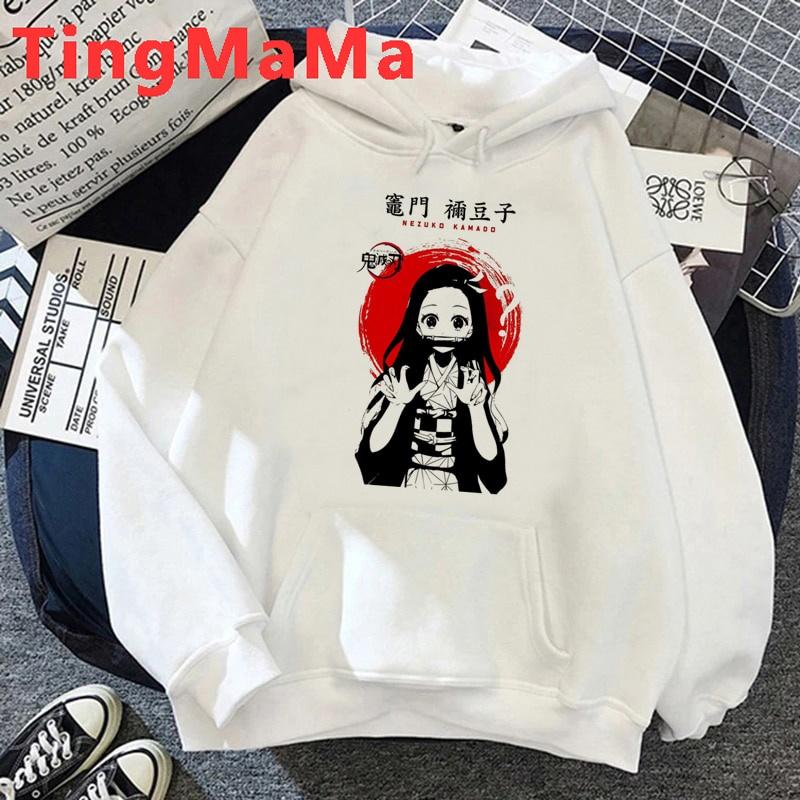 Áo Hoodie In Họa Tiết Hoạt Hình Demon Slayer Kimetsu No Yaiba Nezuko Phong Cách Đường Phố Nhật Bản Cho Nam