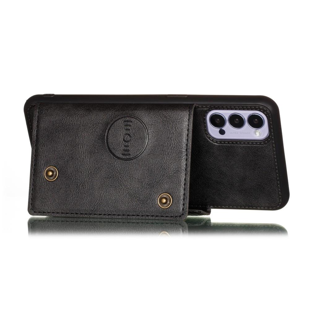 Ốp lưng da ví gập cho Oppo Reno4 Reno3 Pro Reno2 Reno Z Find X2 Lite Fine X2