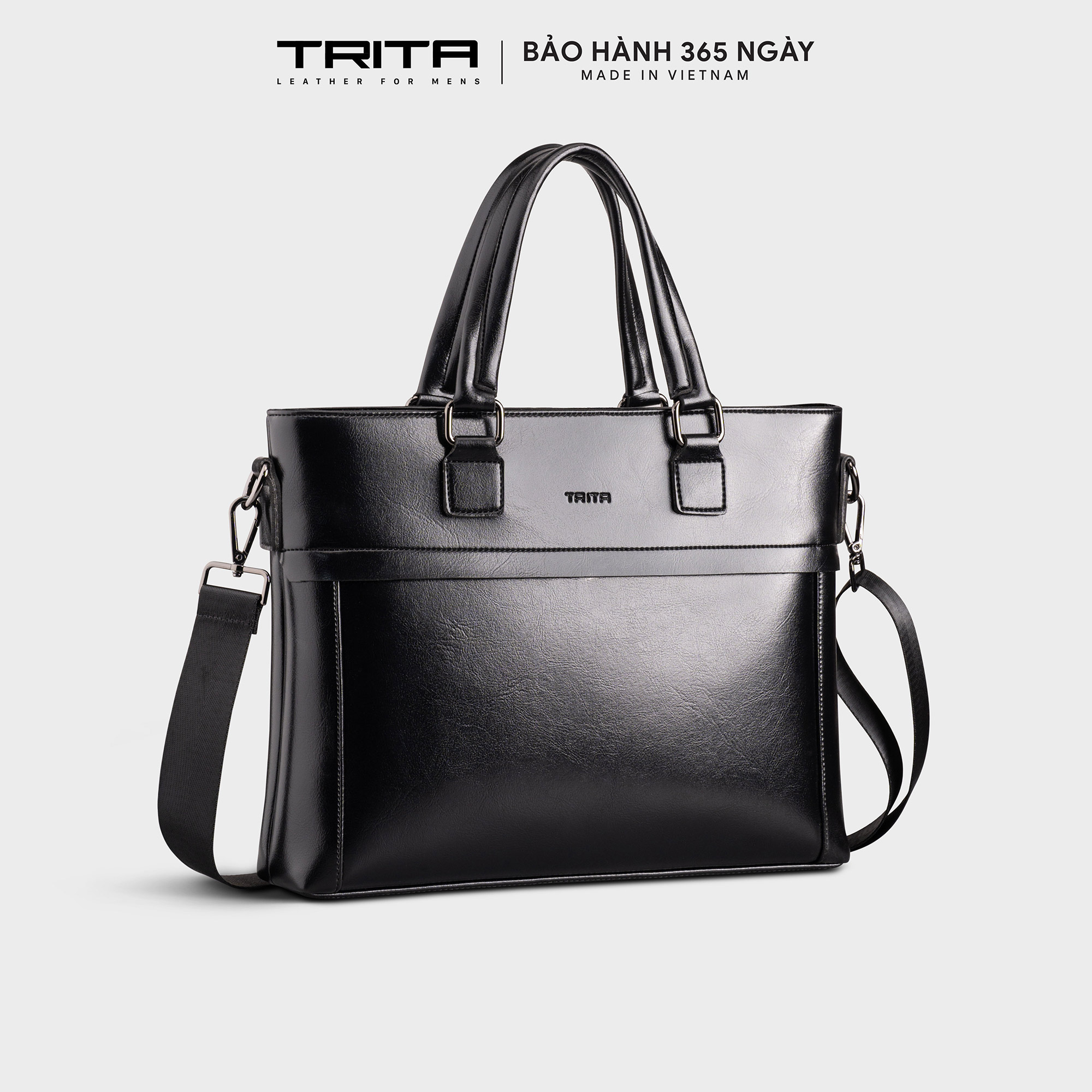 Cặp công sở Trita ( Thời trang nam phong cách đựng vừa laptop 13 inch - Cặp da TCA25 )