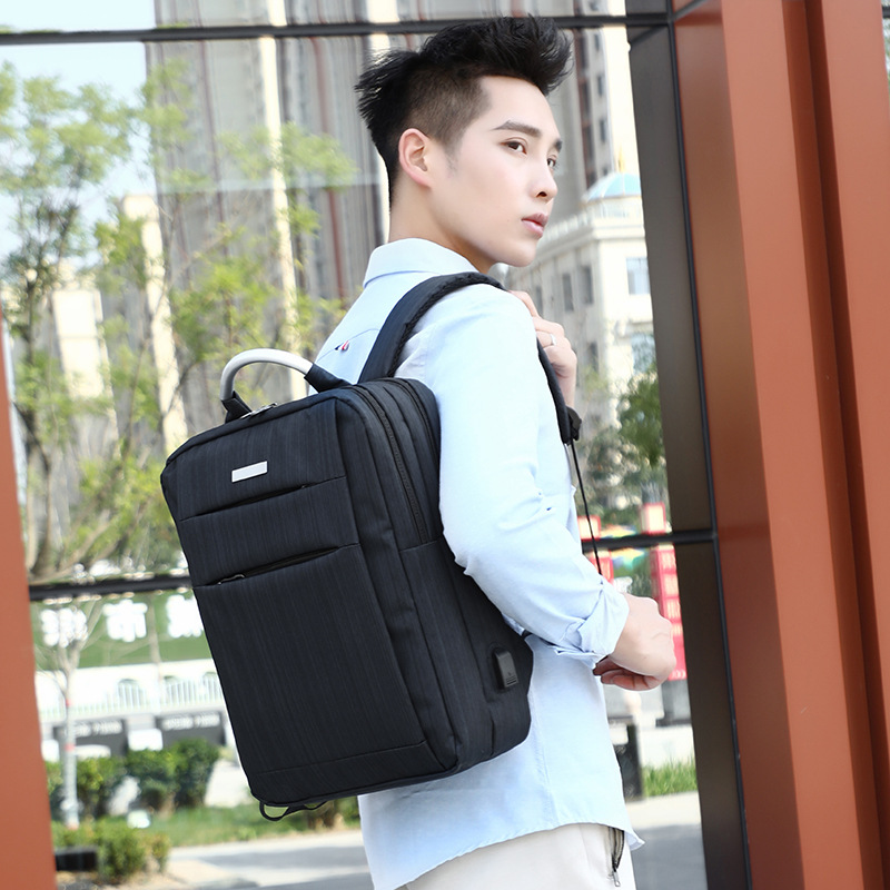 Balo vải nam thời trang tiện dụng 40x30x12cm - Giao màu ngẫu nhiên