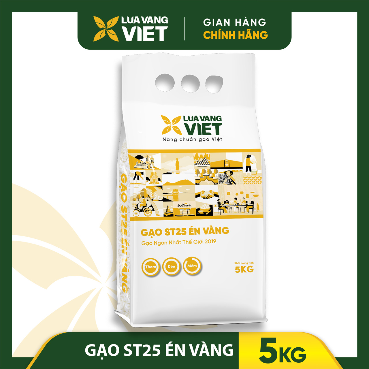 Gạo ST25 Én Vàng bao 5kg