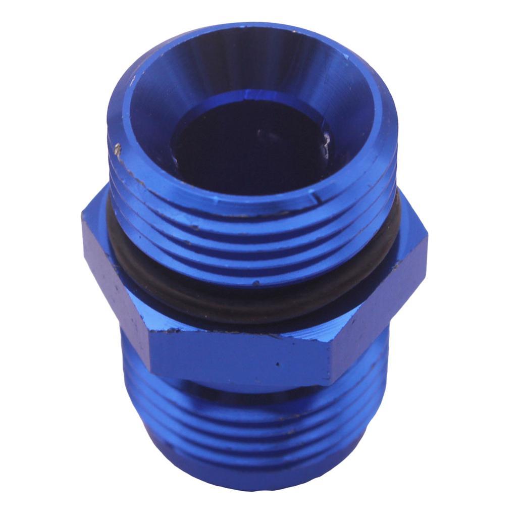 2 Pieces Blue Aluminum Billet AN10 10 an - ORB10 Male Fitting Straight Adapter