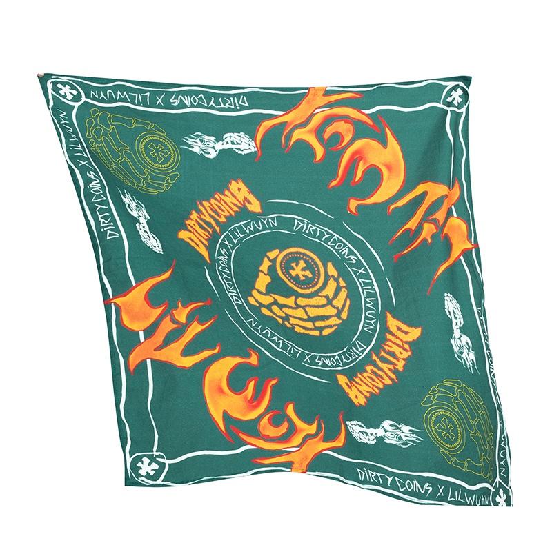 Khăn DirtyCoins x LilWuyn Bandana Pack - Dark Green / Red