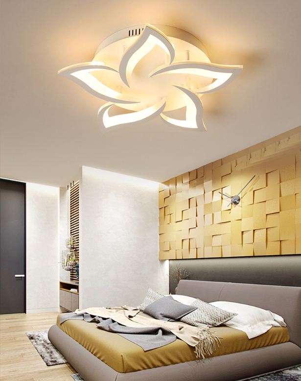 Đèn trần Acrylic cánh hoa hiện đại sang trọng và lung linh cho không gian nhà cửa, quán cafe