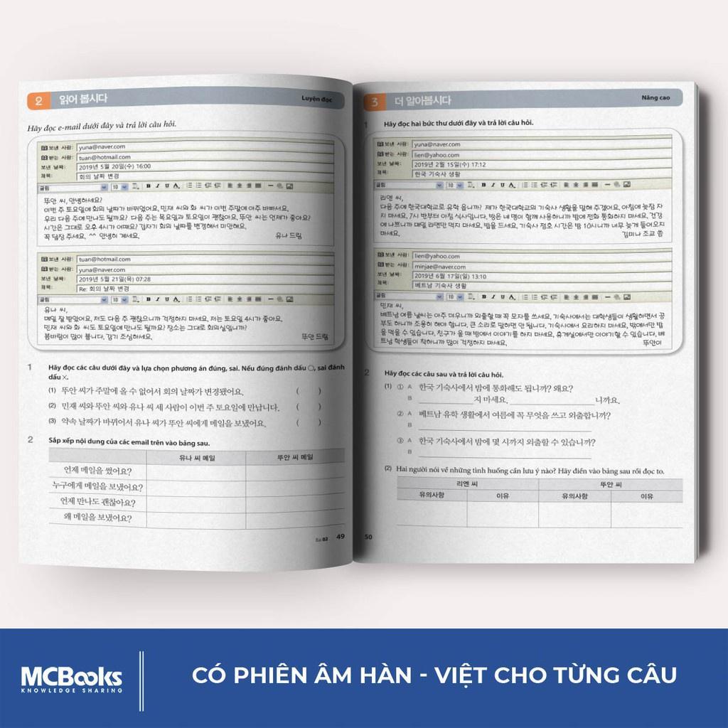 Combo Tiếng Hàn Tổng Hợp Dành Cho Người Việt Nam - Sơ Cấp 1 ( SBT + GTR) - Bản Quyền - GT Đen Trắng + SBT