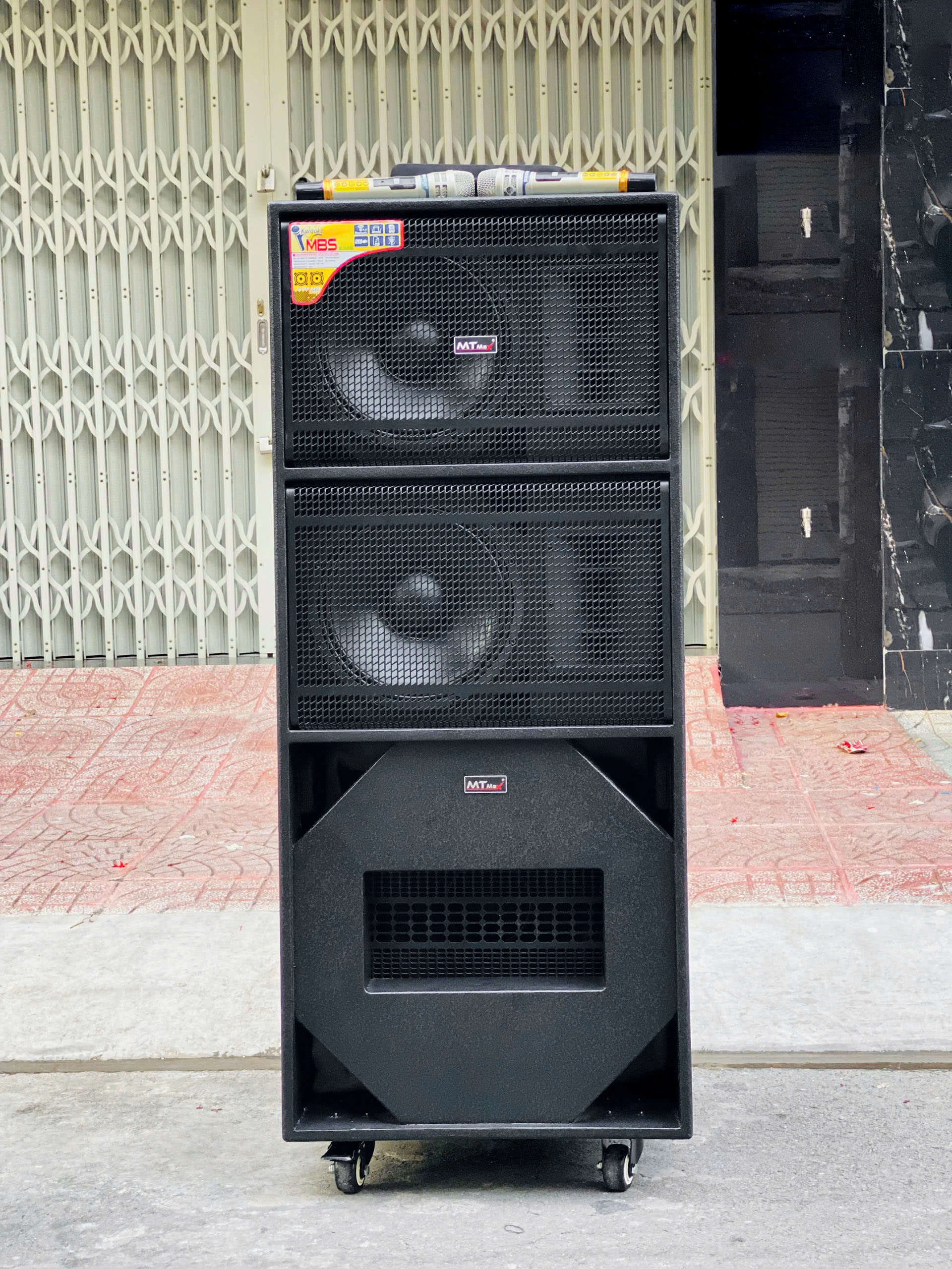 Loa Kéo Điện MTMAX 007 – 3 Bass Khủng + Loa Array Cao Cấp Công Suất 1500W Phục  Vụ Tiệc Ngoài Trời Sân Khấu Hội Nghị 100 - 200 Người Hàng Nhập Khẩu