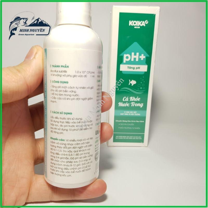 MEN VI SINH KOIKA PH+ | KOIKA TĂNG PH CHO BỂ CÁ CẢNH TÉP CẢNH CAO CẤP