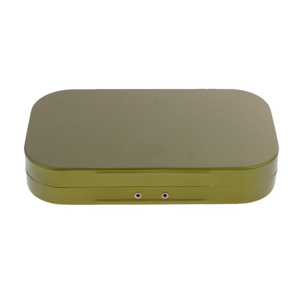 2pcs Waterproof Aluminum Alloy Slit Foam Fly Fishing Boxes Flies Tackle Box 2 Color