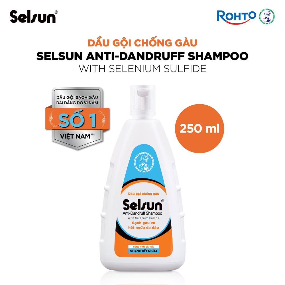 Dầu gội Selsun chống gàu, sạch gàu & hết ngứa da đầu Selsun Anti-Dandruff Shampoo 250ml