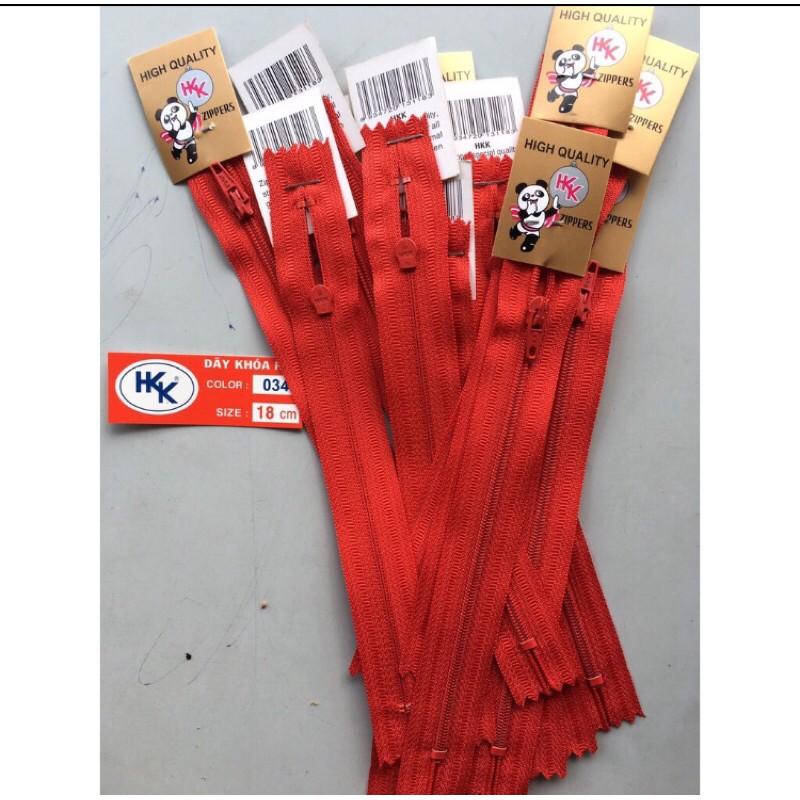 1 lố 12 sợi dây kéo khóa quần tây HKK dài 18CM sử dụng làm dây kéo khóa cho quần tây ...