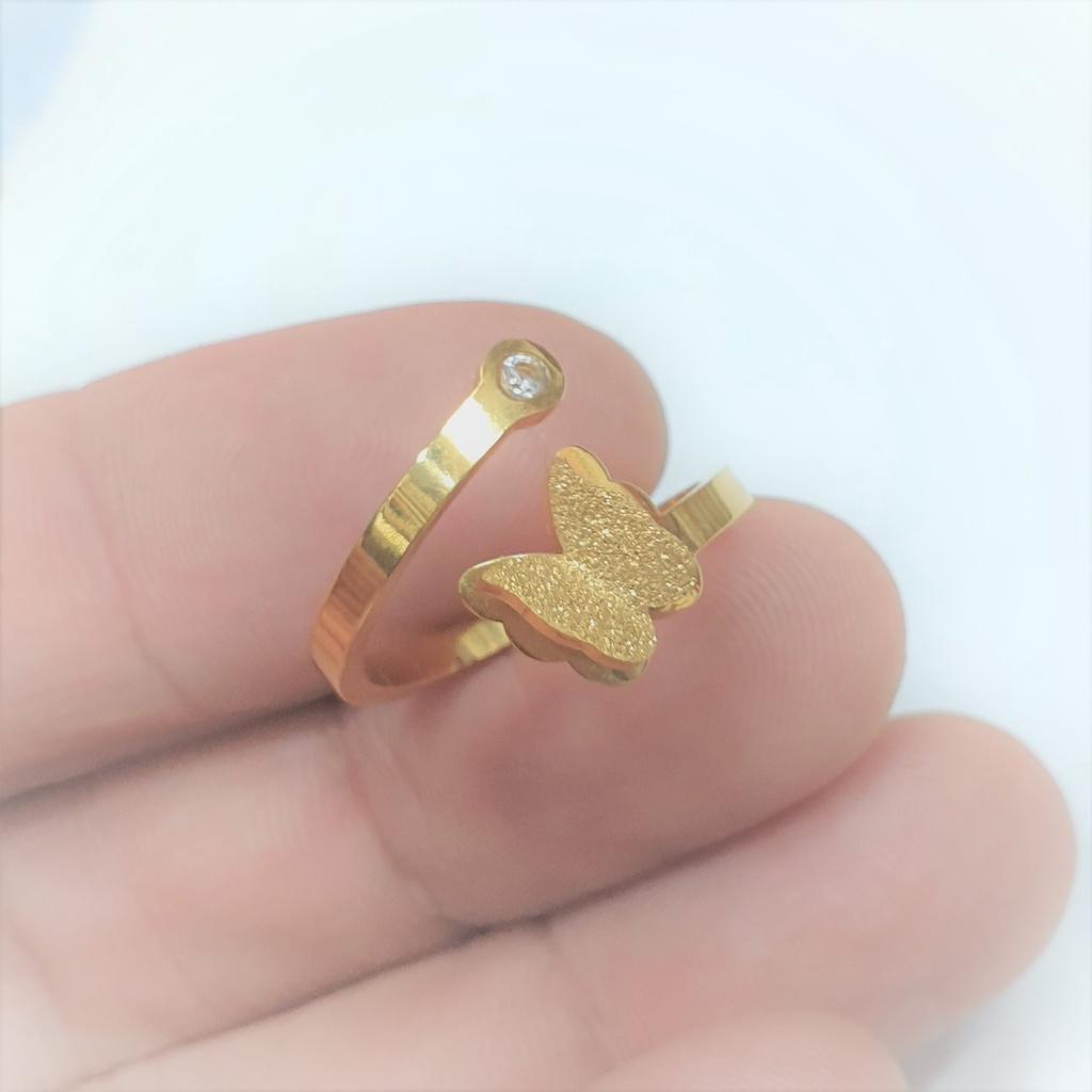 Bông Tai Cánh Bướm Titanium Cao Cấp- Dùng bền màu tắm rửa không đen