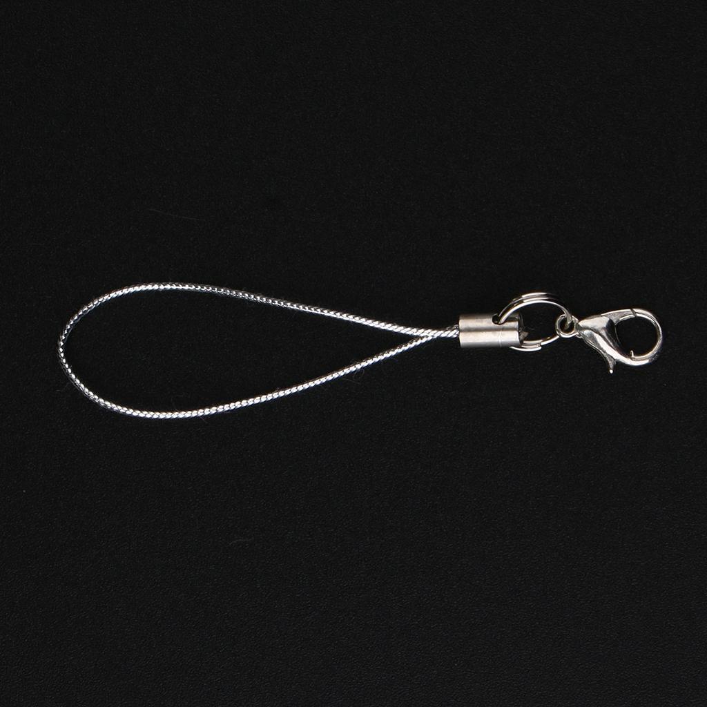 3-5pack 20pcs DIY Mobile Cellphone Keychain Lanyard Charms DIY Rope