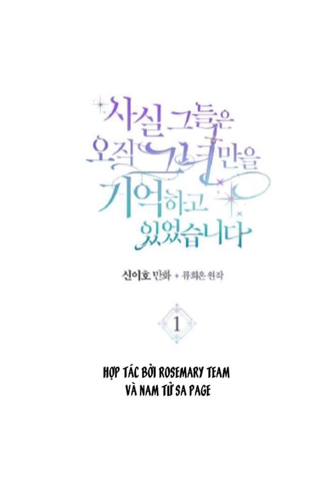 thật tình, họ rất nhớ cô ấy! chapter 1 8