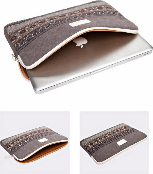 Túi chống sốc cho Laptop, Macbook chống sốc 6 chiều, 2 ngăn đựng + tặng kèm 01 túi đựng giầy