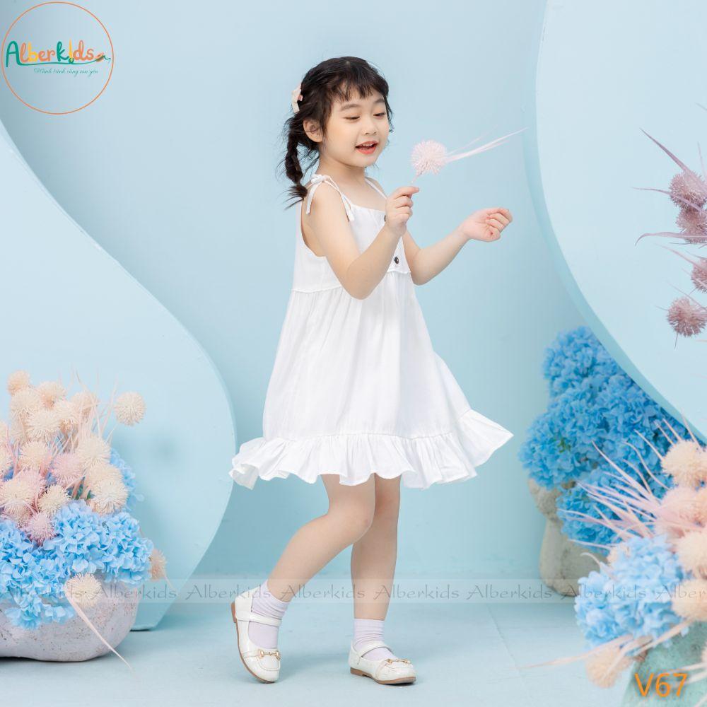 Váy bé gái ALBERKIDS 2 dây 2 lớp công chúa xinh đẹp cho trẻ em 2,3,4,5,6,7,8,9,10,11,12 tuổi [V67